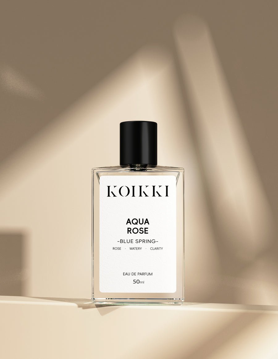 KOIKKI Aqua Rose fresh rose New Zealand perfume bottle